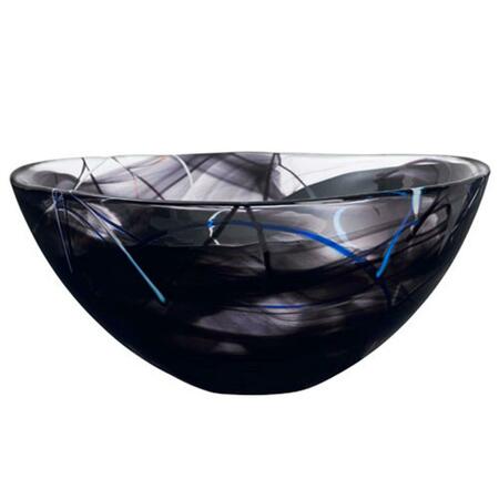 KOSTA BODA 13.75 in. Contrast Bowl - Black 7050452